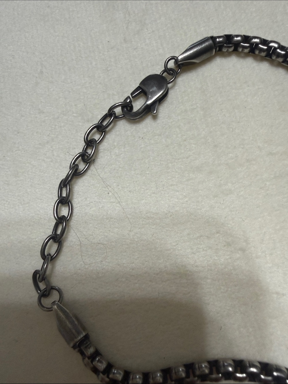 Fossil Men's Gunmetal Chain Necklace - Picture 3 of 5